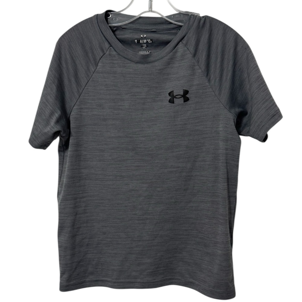 Under Armour Boys Charcoal Short Sleeve Tee Size Small